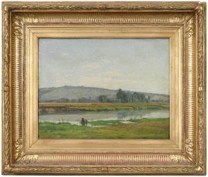 BEAULIEU Emile Faure 1850-1870,La Marne à Château Thierry,Brunk Auctions US 2022-03-25