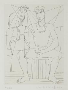 BEAULIEU Paul Vanier 1910-1996,MAN WITH PUPPET.,1954,Ritchie's CA 2008-09-16