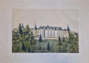 BEAUMONT ALBANIS 1747-1810,Vue du Chateau de Lammary,1869,Eric Caudron FR 2024-04-03