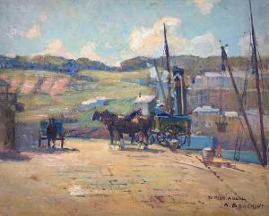 BEAUMONT Arthur 1879-1956,Smeaton's Pier, St Ives,David Lay GB 2020-06-11