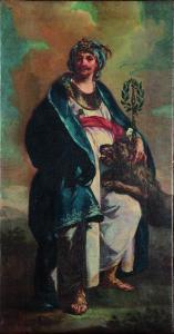 BEAUMONT Claudio Francesco 1694-1766,Personaggio turco con leone,Cambi IT 2021-05-19
