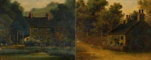 BEAUMONT E 1900-1900,Cottage Scenes i. Cottage
with Chickens ii,Leonard Joel AU 2007-08-06
