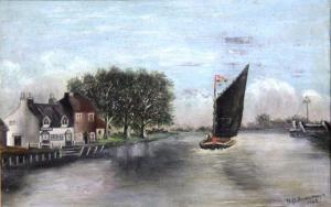 BEAUMONT W.H 1833-1850,Boats on a Fen,1828,Simon Chorley Art & Antiques GB 2011-10-06