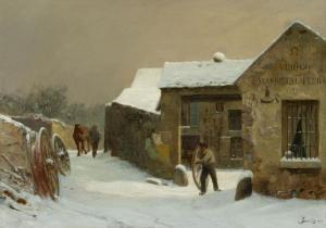 BEAUVERIE Charles Joseph 1839-1924,The village blacksmith,1877,Galerie Koller CH 2024-03-22