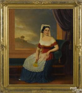 BEBIE Hans 1824-1888,Portrait of Miss Turpin,1973,Pook & Pook US 2017-01-13