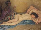 BECAT Paul Emile 1885-1960,A reclining nude with an attendant,1939,Bonhams GB 2020-07-08