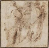 BECCAFUMI IL MECARINO Domenico,"Drei in einer Gruppe stehende Männer",Palais Dorotheum 2010-11-16