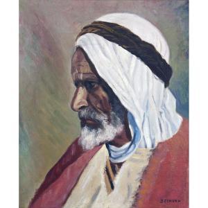 BECHARD 1900-1900,ORIENTAL AU TURBAN ORIENTAL MAN WITH A WHITE TURBAN,Tajan FR 2019-02-21