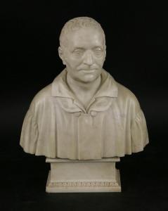 BECHERONI Enea 1815-1862,bust of a gentleman,1849,Sworders GB 2017-06-27