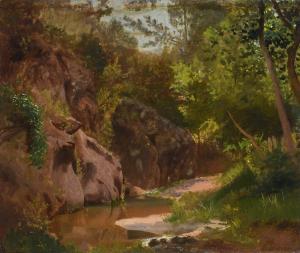 BECHI Luigi 1830-1919,Nel bosco,Galleria Pananti Casa d'Aste IT 2023-09-15