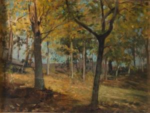 BECHI Luigi 1830-1919,Paesaggio con alberi,Gregory's IT 2024-01-24