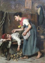BECHI Luigi 1830-1919,Plaaggeest - Le taquin.,Amberes BE 2008-10-20