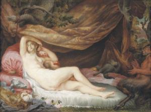 BECHON Charles, Karl 1732-1812,Venus and Cupid asleep,Christie's GB 2007-12-12