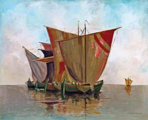 BECHT L 1900-1900,Sailboats,1931,Nagyhazi galeria HU 2017-03-07