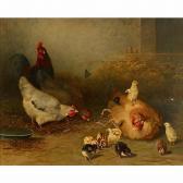 BECHTEL David B. 1895-1960,Roosters and chickens,Freeman US 2015-04-22