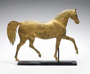 BECHTEL John Howard, Jack 1923-1966,A fine gilt copper horse weathervane,Bonhams GB 2010-01-23