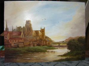 BECHTLE C. Ronald 1924,View of Durham Cathedral,Cheffins GB 2008-11-26
