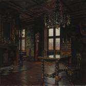 BECK Christian Frederick 1876-1954,Interior from Rosenborg Castle,1915,Bruun Rasmussen DK 2012-04-02