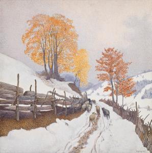 BECK Friedrich 1873-1921,Winter landscape,1912,im Kinsky Auktionshaus AT 2021-12-14