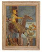 BECKER August 1933,Horse Rider,New Orleans Auction US 2017-01-29