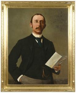 BECKER Carl Joseph 1841-1910,Portrait of George E. Bartol,1896,Brunk Auctions US 2024-01-11