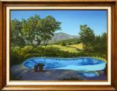BECKER Charles,View of the Hanson's Pool (Glen Ellen, CA),1986,Clars Auction Gallery US 2010-11-06