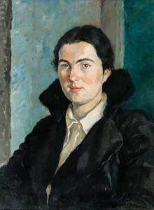 BECKER Claus 1902-1983,Portrait of a young Woman,1934,Stahl DE 2013-11-30