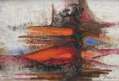 BECKER 1900-1900,Composition abstraite en rouge,1971,EVE FR 2009-06-24
