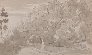 BECKER EDMUND 1790-1830,A River Scene with a Bridge,John Nicholson GB 2019-11-27