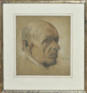 BECKER GUNDAHL Carl Johann 1856-1925,Bildnis eines Mannes,1893,Allgauer DE 2018-07-12