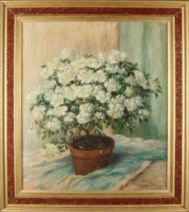 BECKER LEBER Sofie 1869-1952,Flowerpot with flower,1930,Twents Veilinghuis NL 2017-10-13