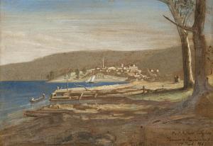 BECKER LUDWIG 1808-1861,Port Arthur (östl Ende),1851,Menzies Art Brands AU 2012-09-13