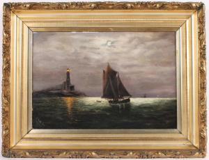 BECKER 1900-1900,Maritime Moonlight Scene,Nye & Company US 2019-07-31