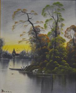 BECKER 1900-1900,River landscapes, a pair,Gilding's GB 2020-11-17
