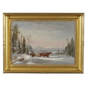 BECKETT Charles E 1814-1856,SCENE IN NORTH CONWAY, NEW HAMPSHIRE,1852,Sotheby's GB 2007-10-04