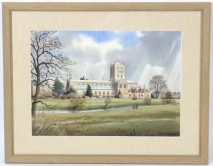 BECKETT ROBIN,Tewkesbury Abbey from the South,Simon Chorley Art & Antiques GB 2018-07-24
