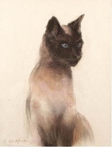 BECKFORD B,Portrait of a Siamese cat,Bonhams GB 2005-06-23