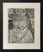 beckman paul,Self Portrait with Problems,1966,Clars Auction Gallery US 2013-11-09