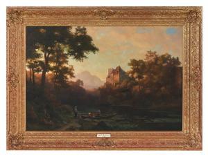 BECKMANN Johannes, Hans 1809-1882,The Stag Hunt,New Orleans Auction US 2023-03-25
