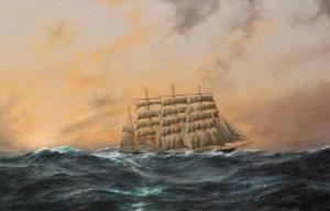 BEDDOWS Michael 1931-2005,The four masted barque 'Archibald Russ,1992,Fieldings Auctioneers Limited 2018-03-24
