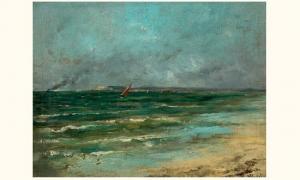 BEDEL Marie Augustin 1800-1900,bord de mer,Aguttes FR 2005-12-19