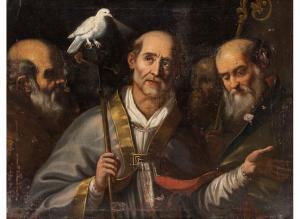BEDESCHINI GIULIO CESARE 1600-1600,San Pietro celestino e due santi,Wannenes Art Auctions 2012-09-25