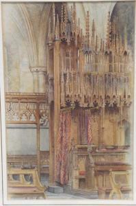 BEDFORD John Bates 1823,Church Interior,1887,Cheffins GB 2024-01-11