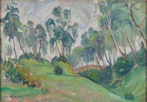 Bednarski Jan 1891-1956,Landscape with willows,Desa Unicum PL 2023-07-25