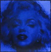 BEDNORZ Peter 1960,Portrait von Marylin Monroe in Blau,Bloss DE 2010-07-05