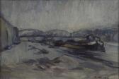 BEDRICH Horálek 1913-1989,untitled - riverscape,1913,Maynards CA 2017-07-26