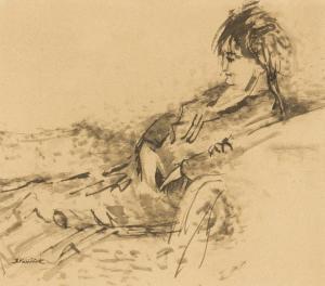 BEDRICH Vanicek 1885-1955,Sitting Girl,Palais Dorotheum AT 2013-03-09