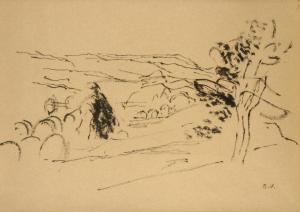 BEDRICH Vanicek 1885-1955,Study of a Landscape,Palais Dorotheum AT 2013-09-21