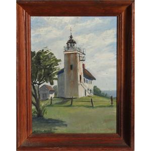 BEEBE Rachel 1897-1996,Horton Point Lighthouse,1961,Ro Gallery US 2011-10-14