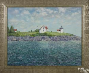 BEEBE William R. 1956,A landscape with a lighthouse,Pook & Pook US 2016-11-19
